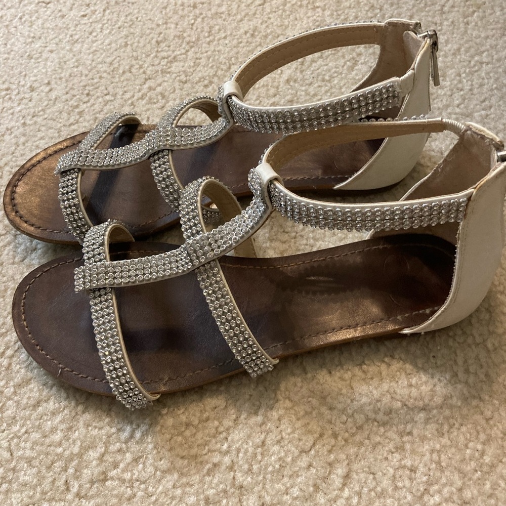 Jessica Simpson Sparkle Sandals Size 8 - Picture 2 of 6